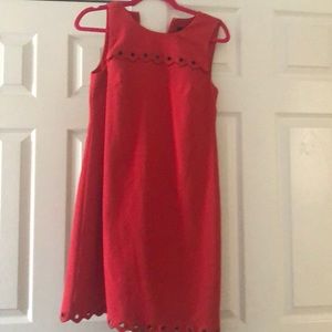 Jcrew scalloped edge dress